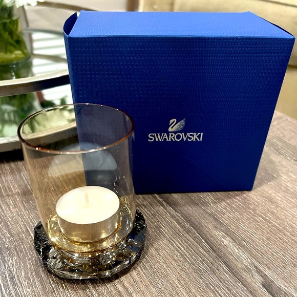 Swarovski Gold Allure Tea Light Holder - Picture 1 of 3